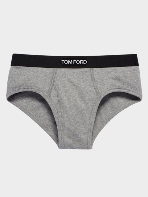 TOM FORD Men's Jacquard Logo Cotton Briefs