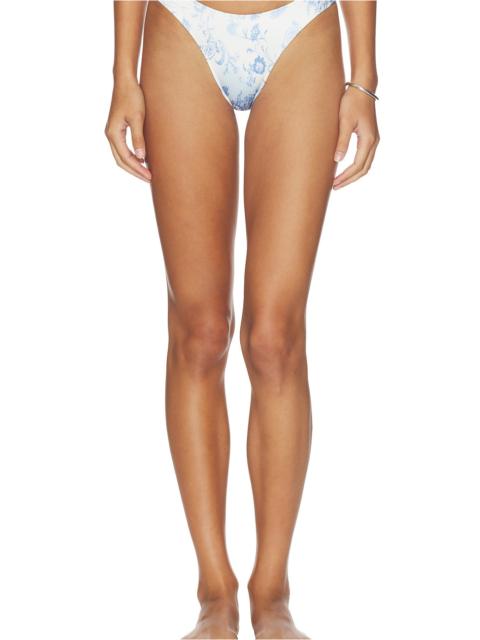 Frankies Bikinis Dove Satin Bikini Bottom