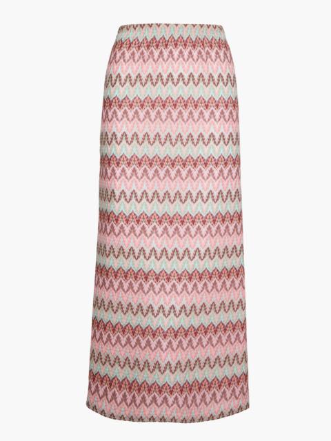 Hill House Home The Zoey Maxi Skirt - Pink Multi Smooth Shimmer Knit