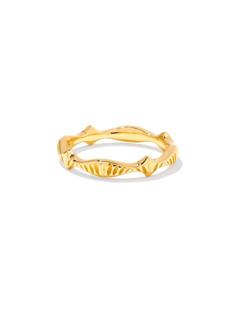 KENDRA SCOTT Sophee Band Ring in 18k Gold Vermeil