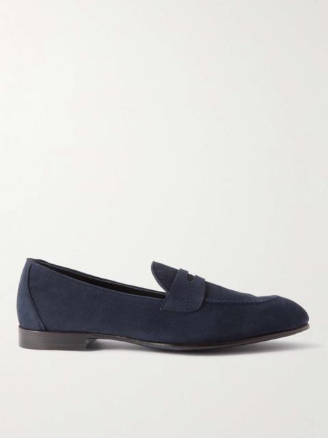 Brioni Nubuck Penny Loafers