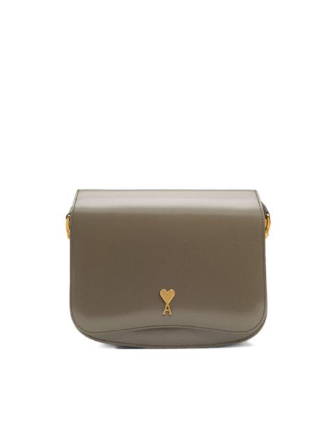 AMI Paris Paris Paris glazed-leather bag