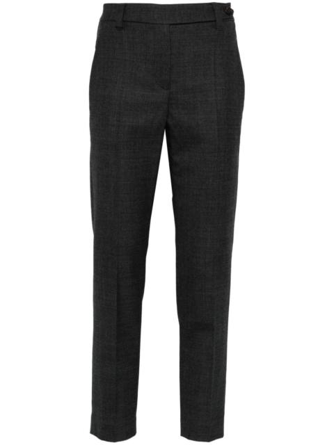 Wool trousers with shiny details