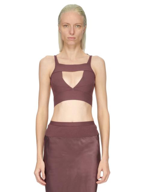Rick Owens cut out-detail crop top