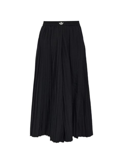 adidas pleated wide-leg palazzo pants