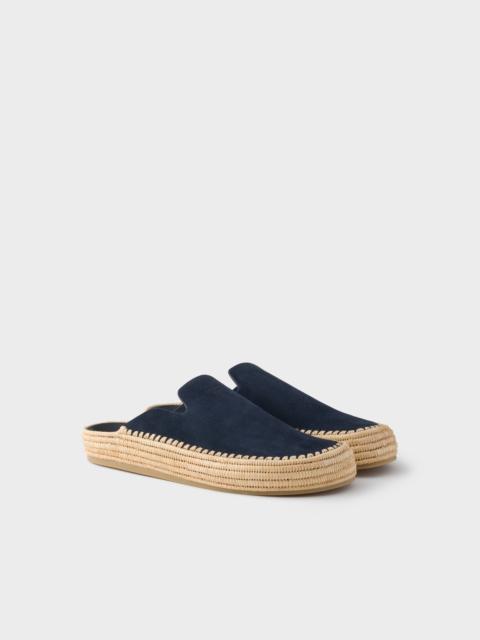 Prada Suede mules