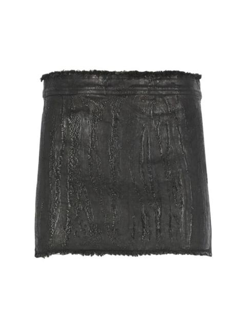 Rick Owens denim mini skirt