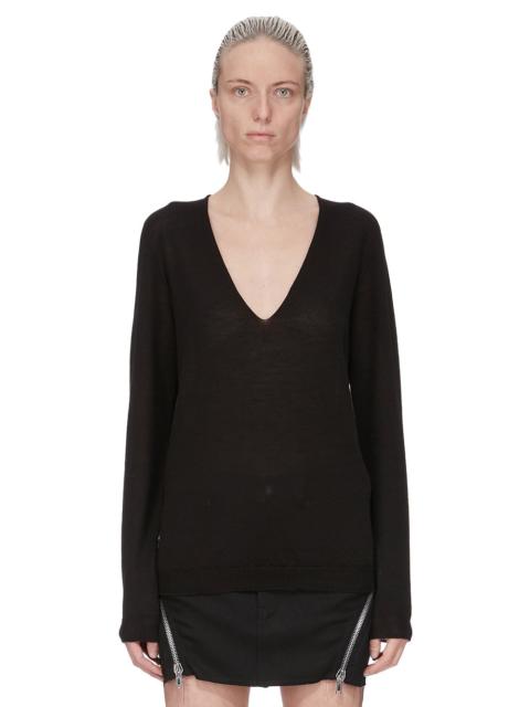Rick Owens V-neck wool sweater