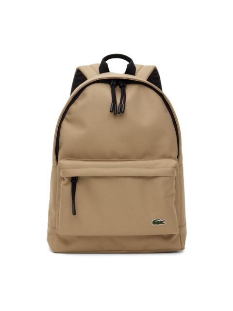LACOSTE Beige Computer Compartment Backpack