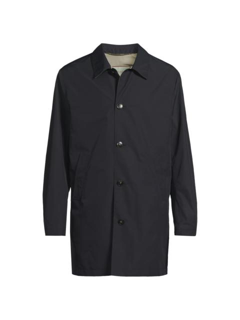 Canali Men's Silk Touch Shirt Jacket - Navy