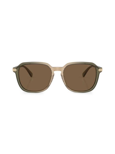 COACH Men's HC8383U 55MM Semi-Metal Sunglasses - Green