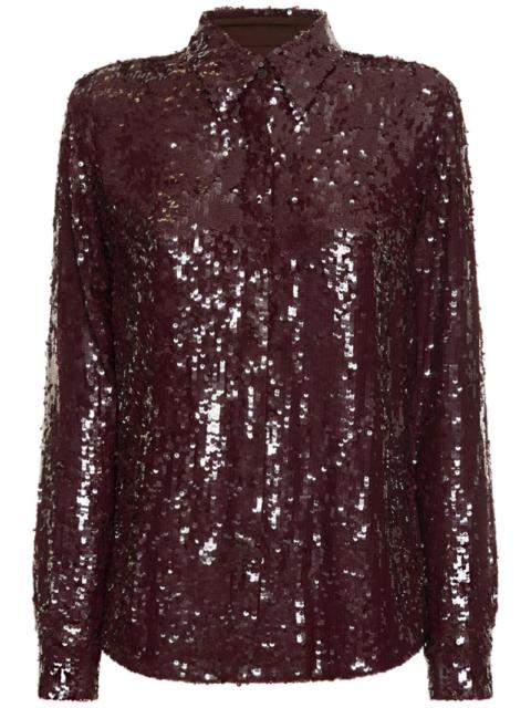 Chowy sequined fitted shirt