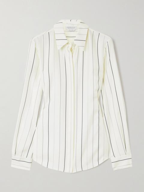 GABRIELA HEARST Henri Pinstriped Silk-twill Shirt