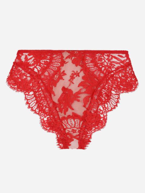 Dolce & Gabbana High-waisted lace briefs