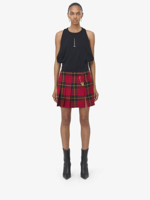 Alexander McQueen Tartan Mini Skirt