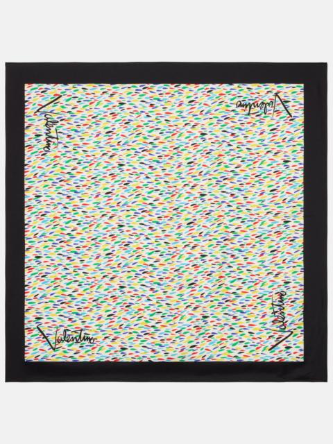Valentino Printed silk twill scarf