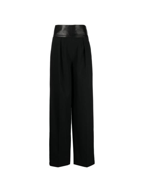 SYSTEM high-waist pleat-detailing tailored trousers