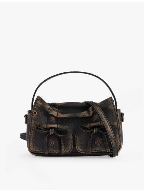 Acne Studios Multipocket micro leather cross-body bag