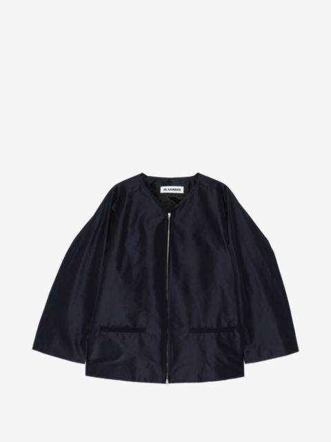 Jil Sander zip-up collarless jacket