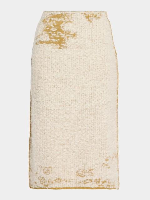 MM6 Maison Margiela Acid Knit Midi Skirt