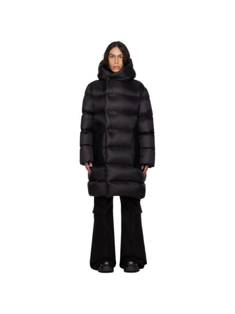 Rick Owens Black Hooded Down Coat