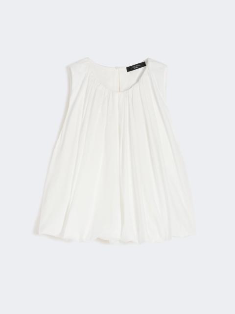 WEEKEND Max Mara Cotton muslin top - WHITE