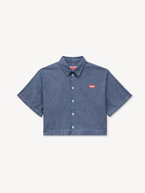 KENZO 'KENZO Loves' short sleeve shirt in rinse chambray