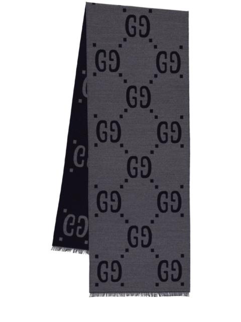 GUCCI Freedom GG wool & silk scarf