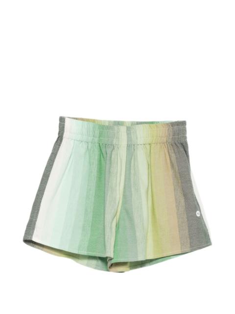 MARRAKSHI LIFE striped textured shorts