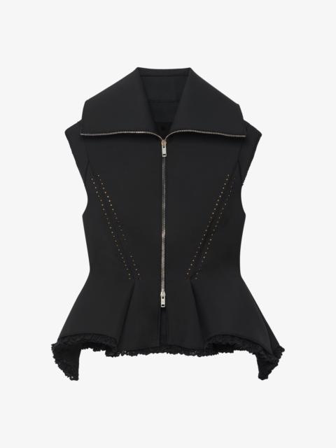 Givenchy JACKET IN WOOL WITH BRODERIE ANGLAISE