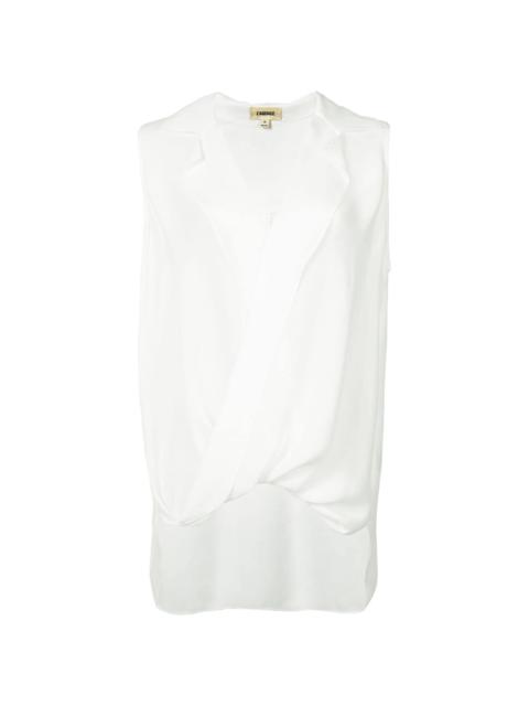 L'AGENCE v-neck sleeveless blouse