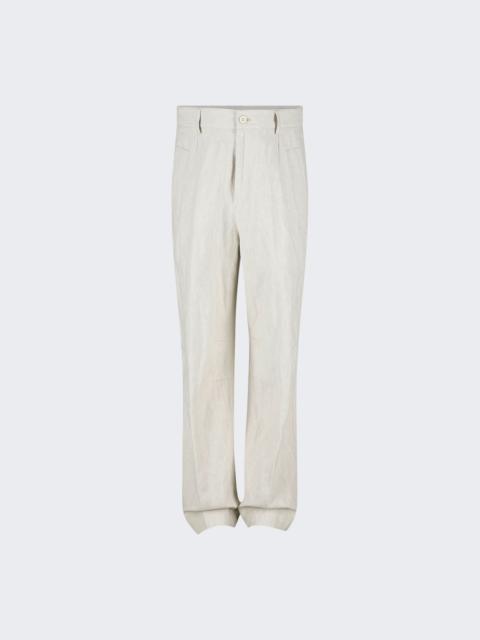 Dries Van Noten Pencks Pants Off White