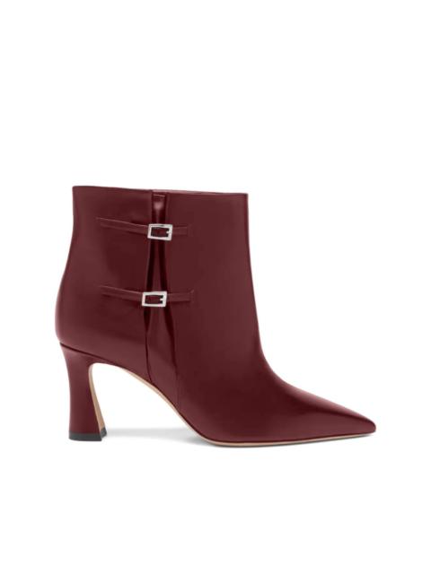 MALONE SOULIERS 70mm Norma buckle-detail pointed-toe ankle boots