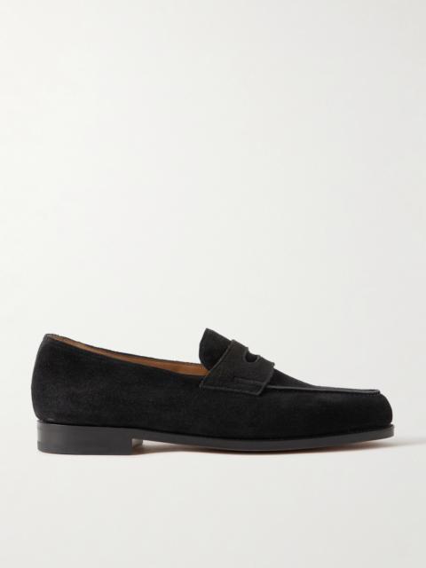 John Lobb Lopez Suede Penny Loafers