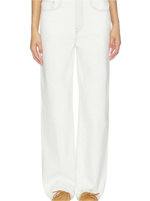 GRLFRND Jordan Low Rise Frayed Waist Boyfriend