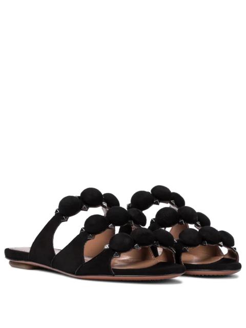 Alaïa Bombe suede sandals