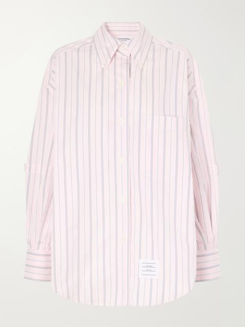Thom Browne Striped Cotton-poplin Shirt