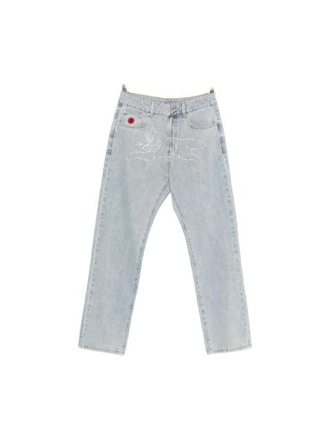 ICECREAM Crystal Running Dog denim jeans