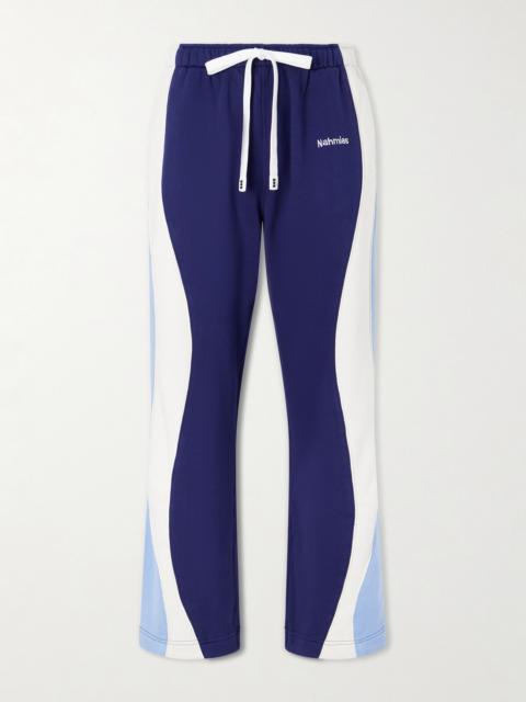 NAHMIAS Ollie Wide-Leg Striped Cotton-Jersey Sweatpants