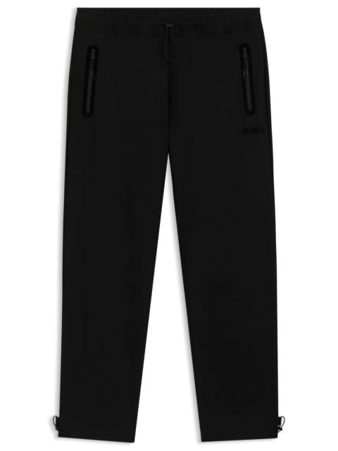 HUGO REGULAR-FIT PANTS IN WOOL TWILL WITH STRETCH