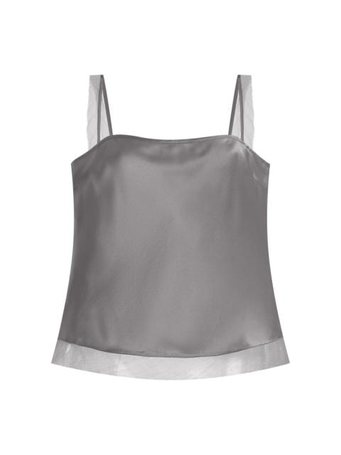 The . Garment Catania Silk Top grey