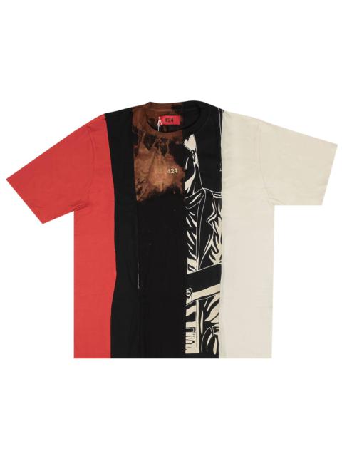 424 424 Reworked Short-Sleeve T-Shirt 'Black/Multicolor'