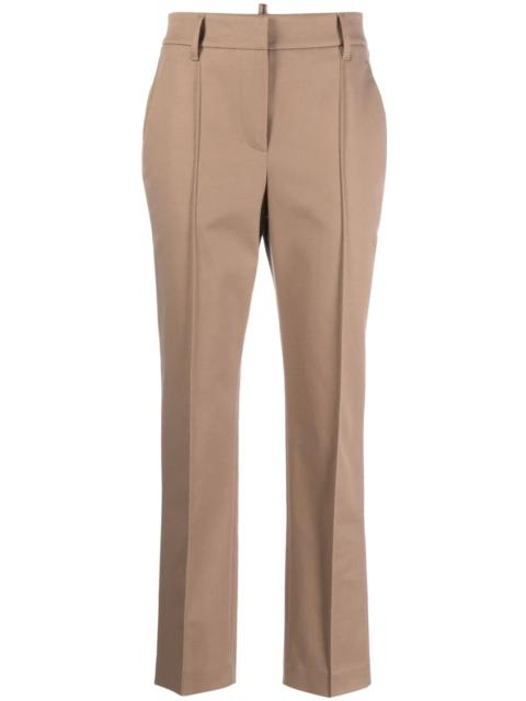 Brunello Cucinelli Monili-trim cropped trousers