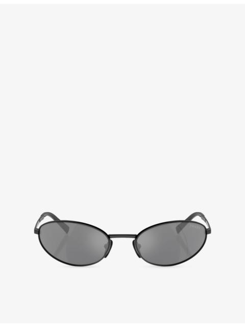 Prada PR A59S Oval Steel Sunglasses