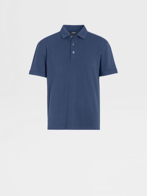 UTILITY BLUE 12MILMIL12 WOOL POLO SHIRT