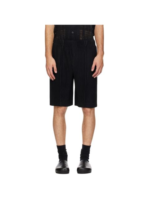 ISSEY MIYAKE Black Monthly Colors August Shorts