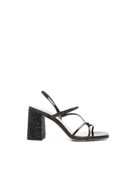 Sandro glitter block-heeled sandals