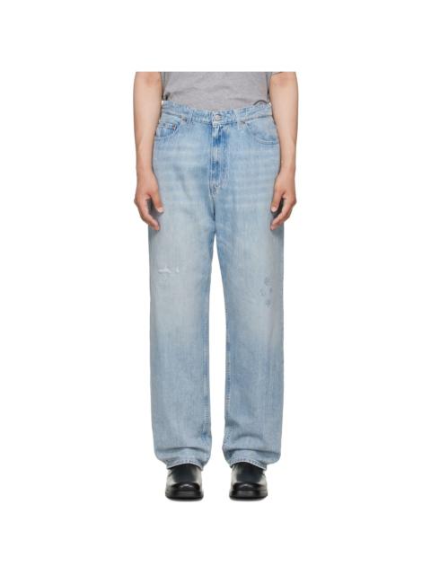 MM6 Maison Margiela Blue Distressed Jeans
