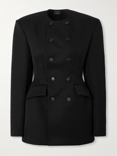 WARDROBE.NYC + Rhw Double-breasted Twill Mini Dress