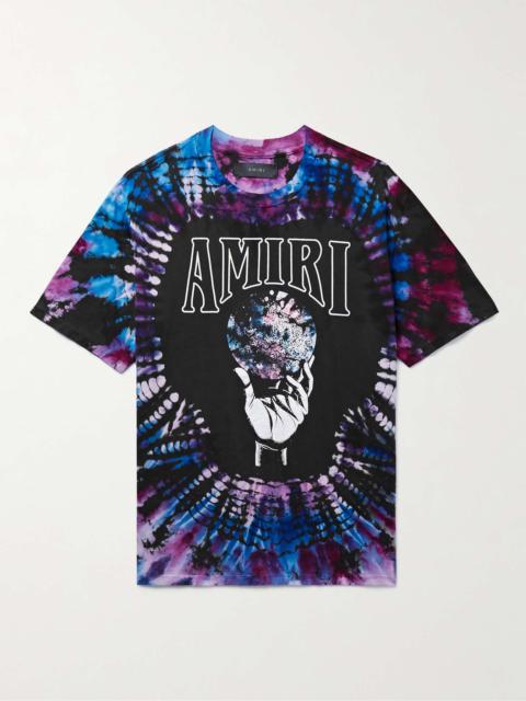 AMIRI Logo-Print Tie-Dyed Cotton-Jersey T-Shirt